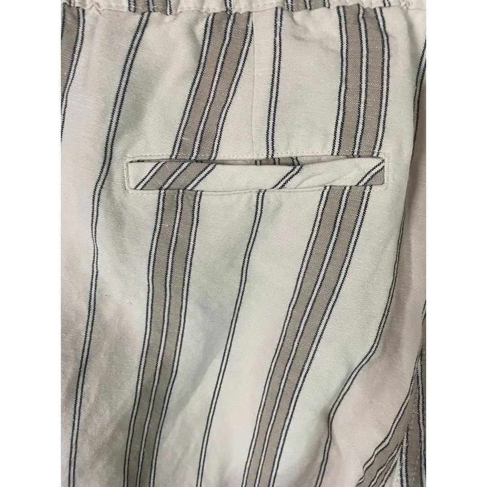 J Jill Love Linen Striped Wide Leg Beach Summer Casual Trouser Size S - Picture 5 of 7